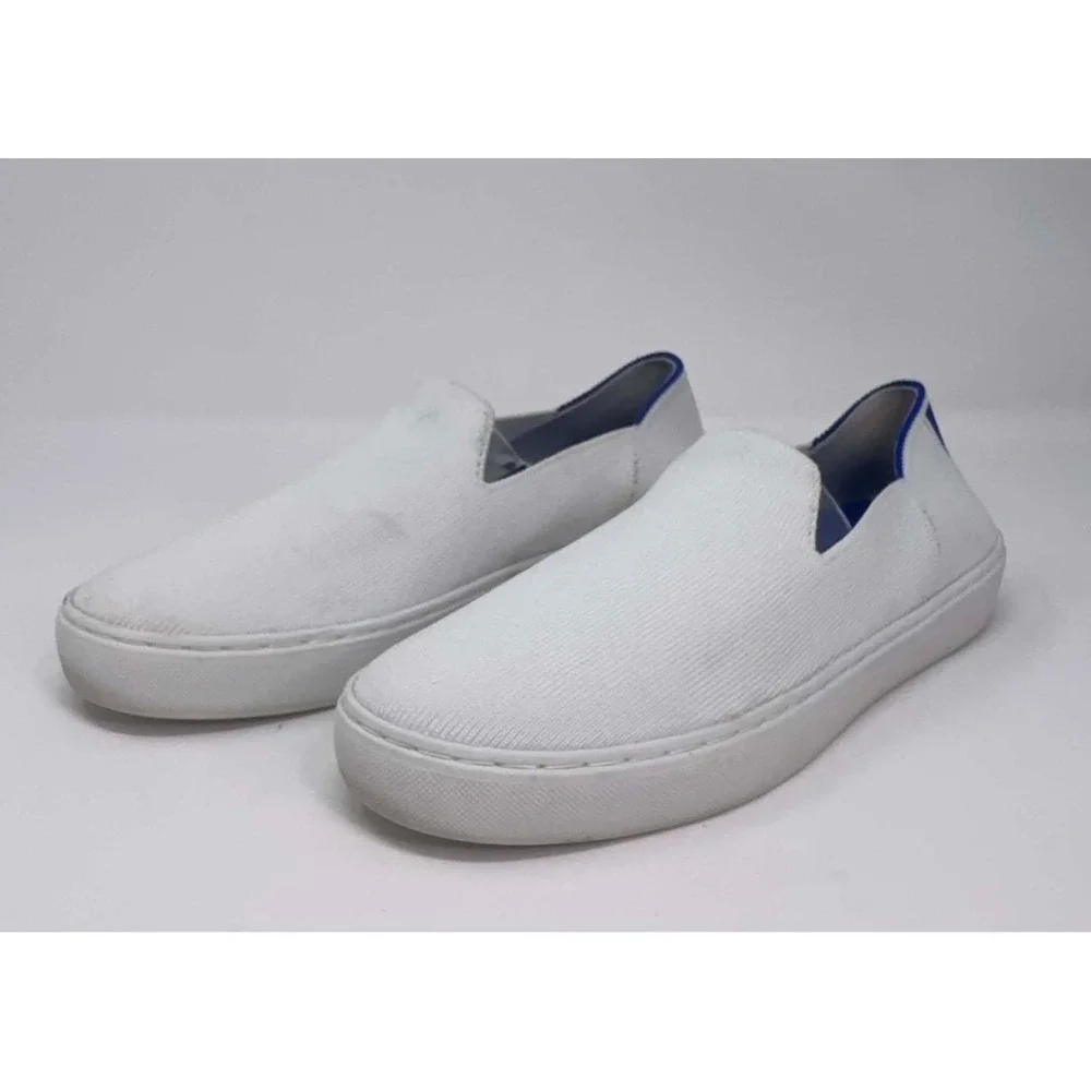 Rothy's‎ The Original Slip On Sneaker Women's 7 Bright White Textile Minimalist
